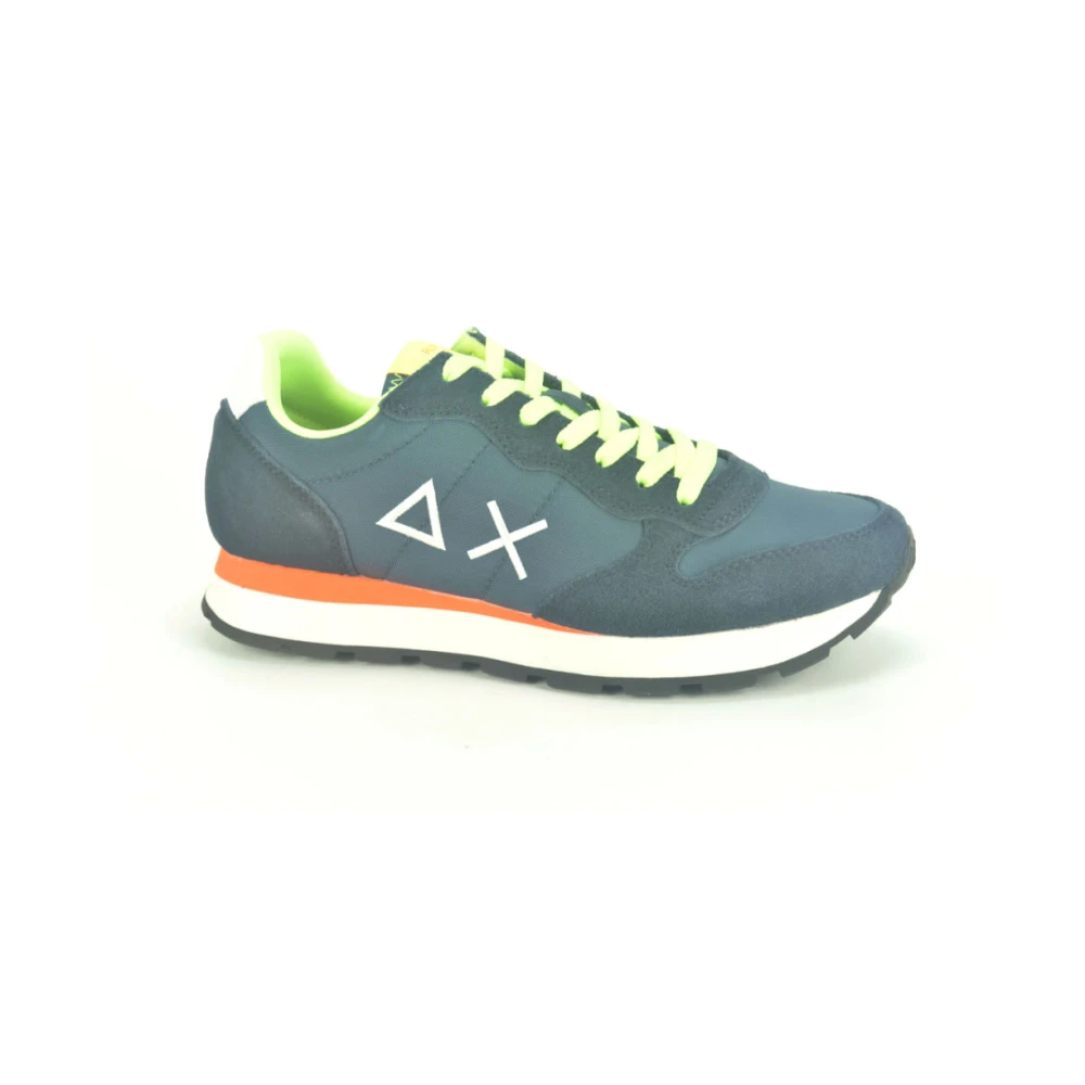 Sun68 Fluorescerende Runner Sneakers Heren Schoenen Blauw