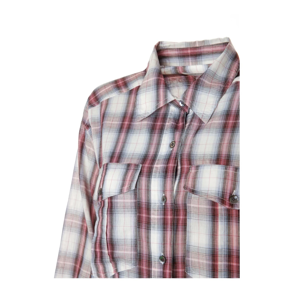 Isabel marant Blouse met lange mouwen en klassieke kraag Multicolor Dames