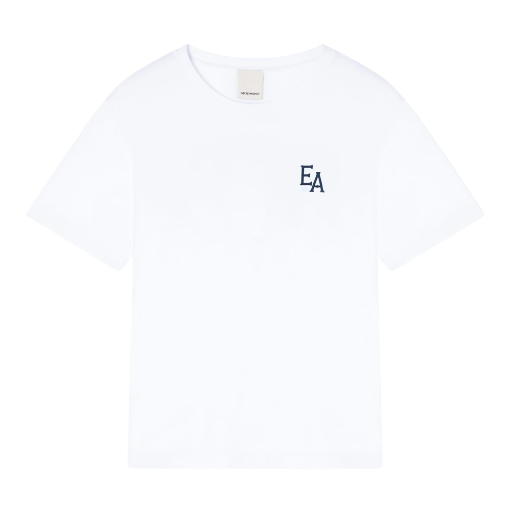 Emporio Armani Vrouw Wit Tops Dames, L, T-Shirts