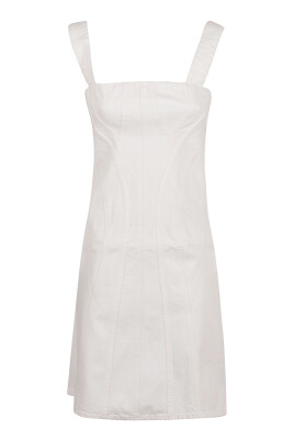 white-denim-dress