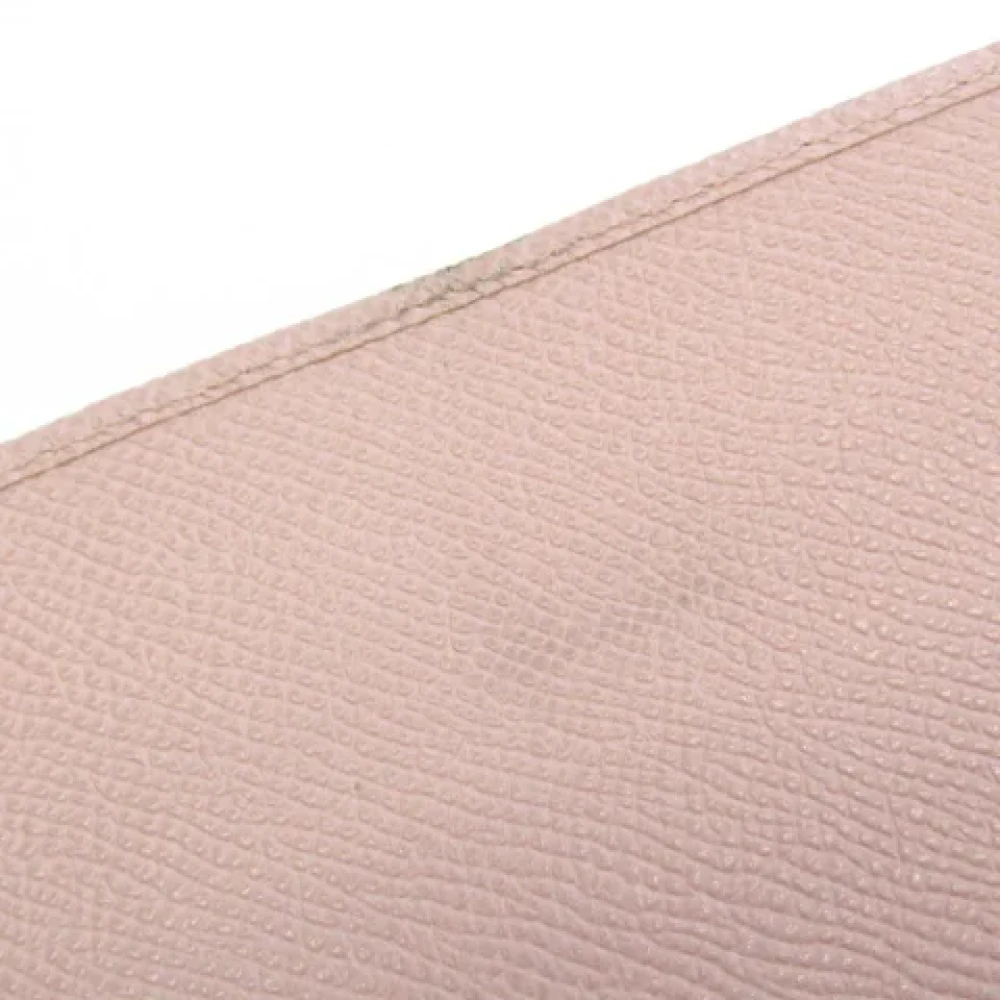 Bvlgari Vintage Pre-owned Leather wallets Pink Dames