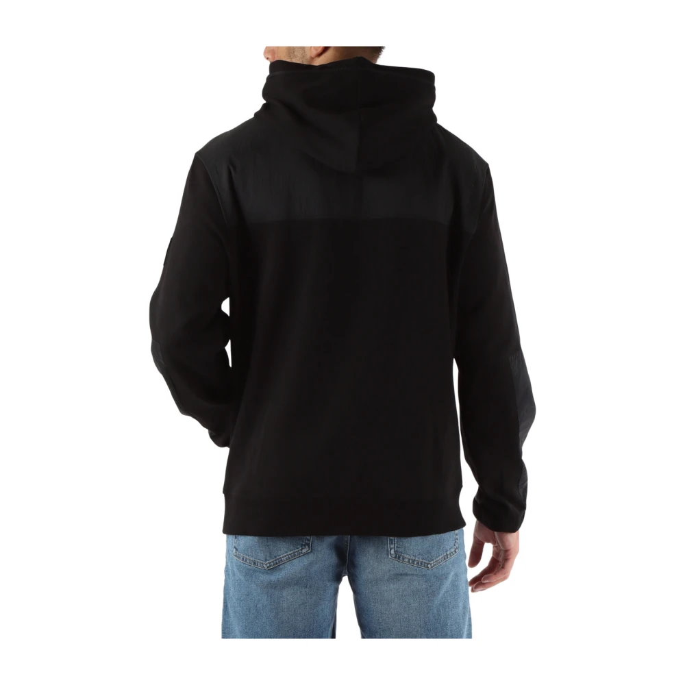 Calvin Klein Jeans Katoenen hoodie met contrastinzetten Black Heren