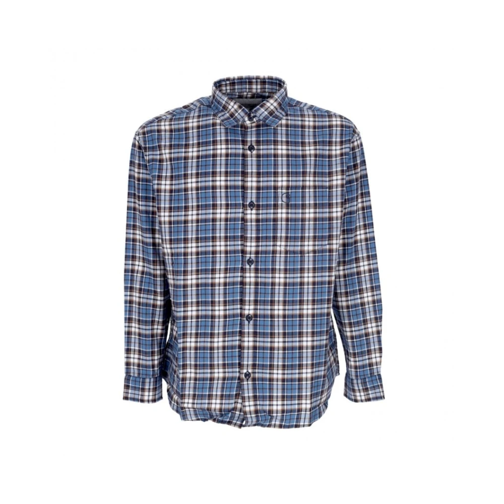 Carhartt Wip Men's Blue Yuma L/S Shirt - Casual Shirts - S - Shirts