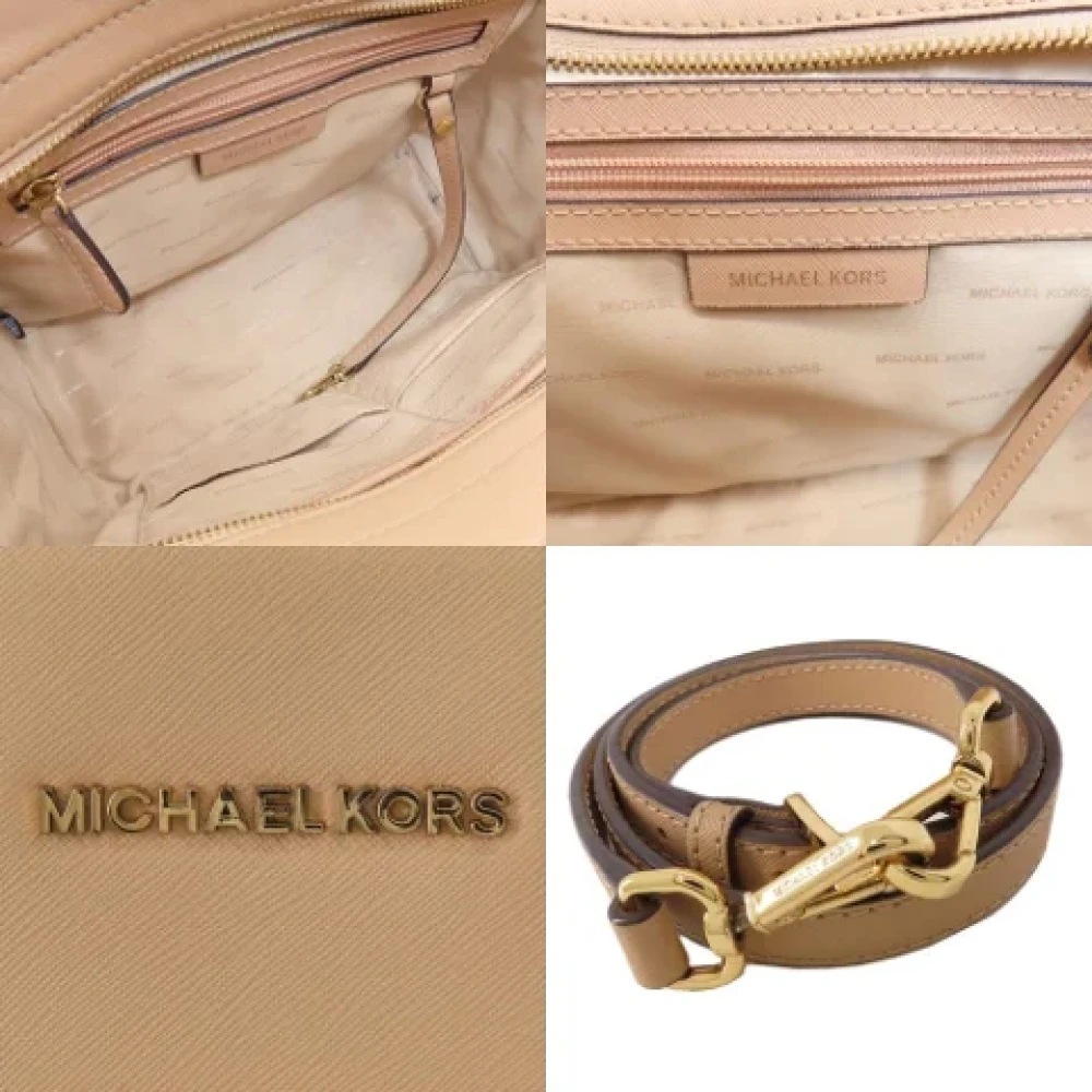 Michael Kors Pre-owned Leather handbags Beige Dames