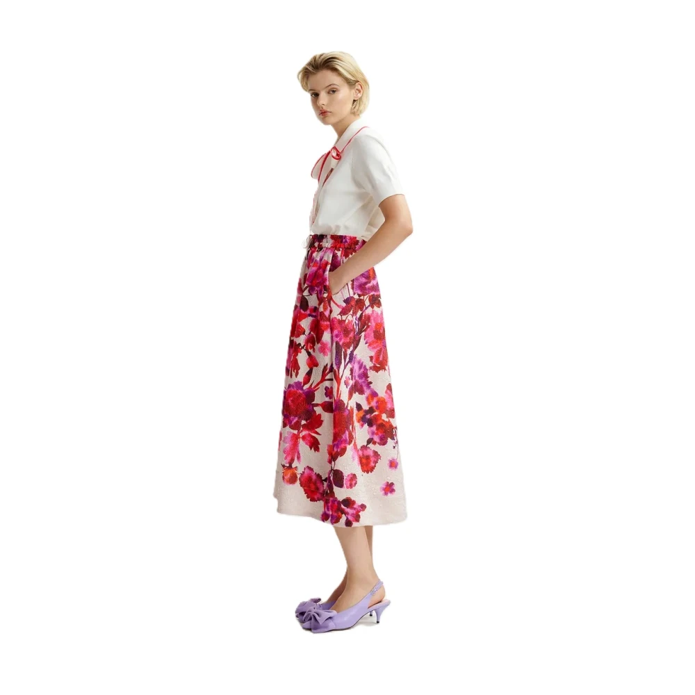 Essentiel Antwerp Gebreide Polo Shirt met Riem White Dames