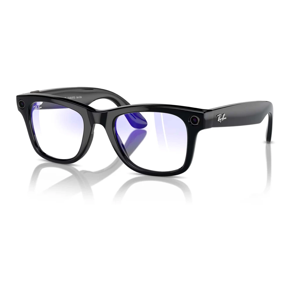Ray-Ban Wayfarer Solglasögon Svart/Blå Filter Black, Unisex