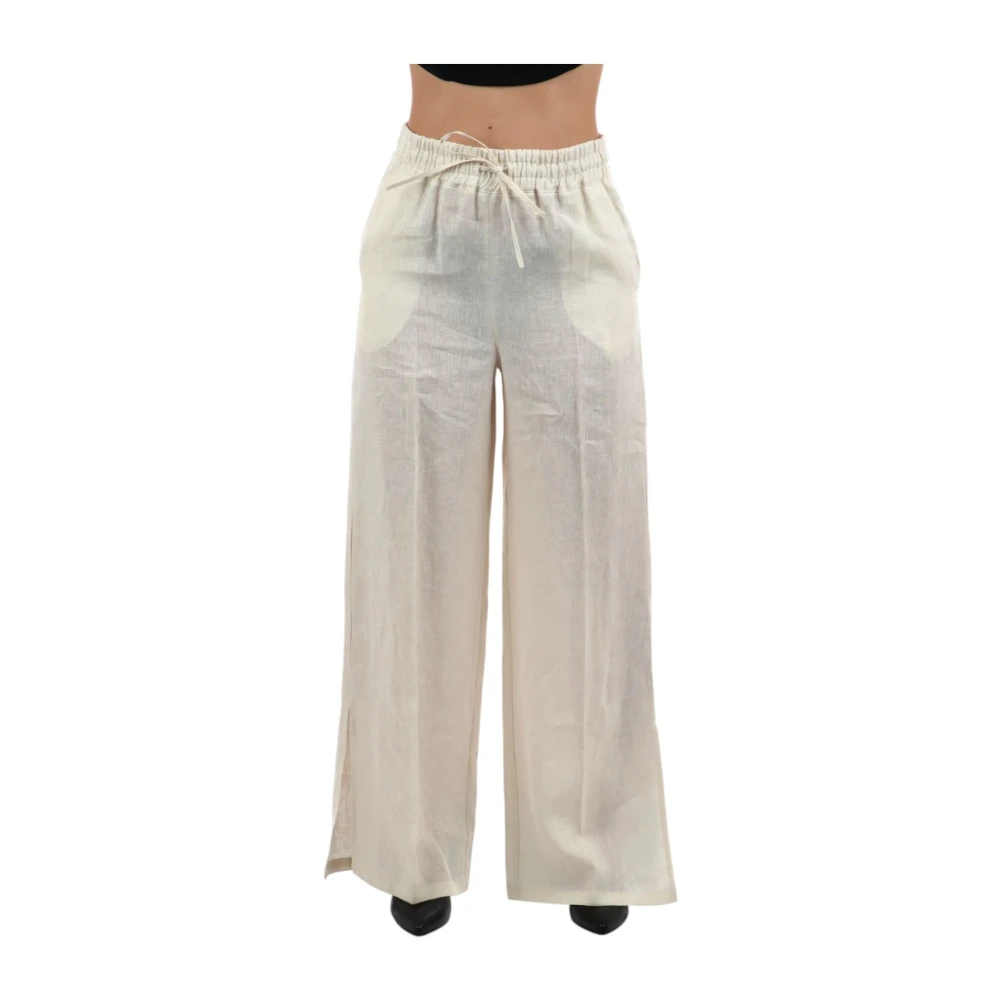 Marella Donna Bianco Pantaloni, S, New,