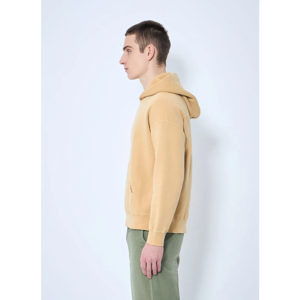 visvim Katoenen Fleece Hoodie Yellow Heren