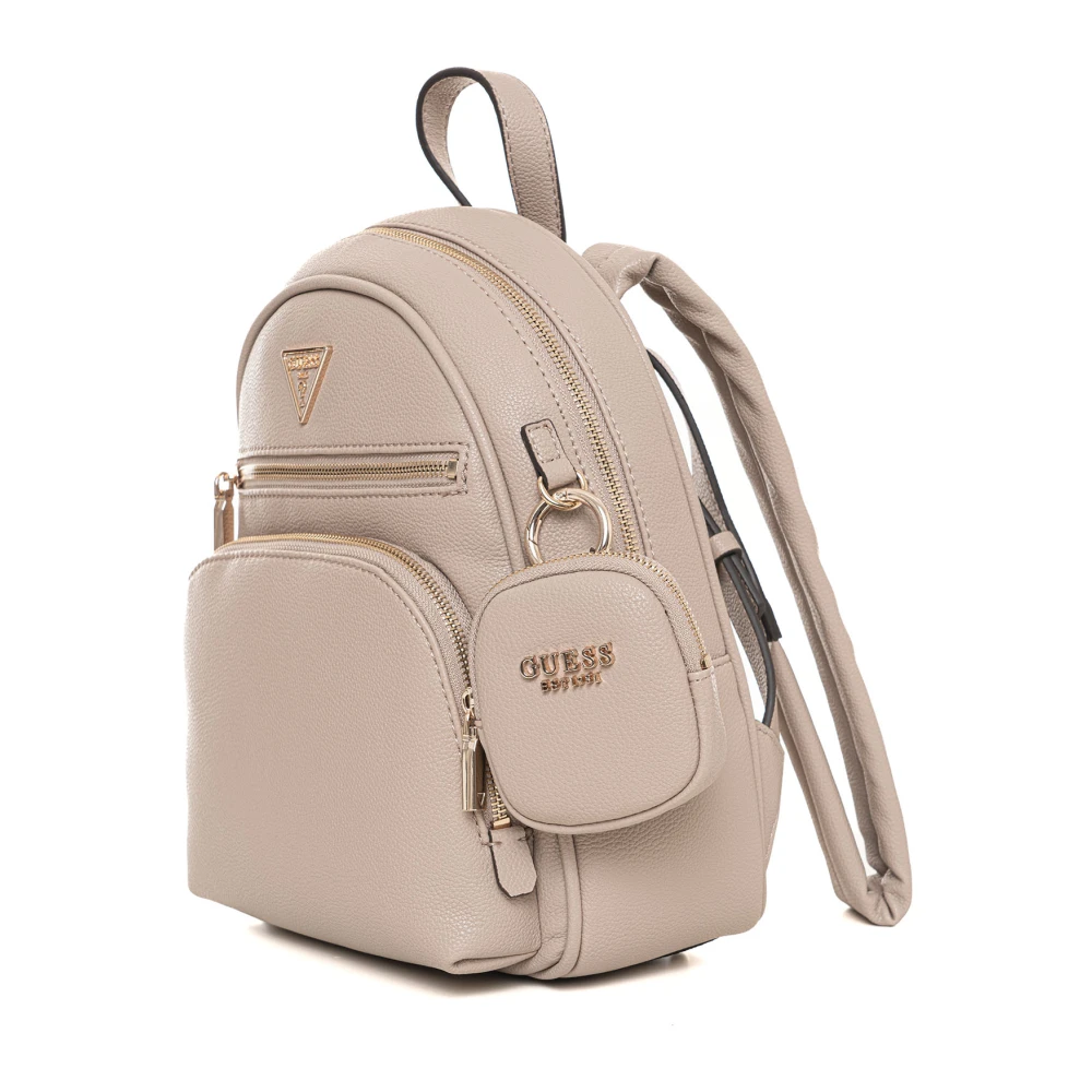 Guess Stijlvolle Power Rugzak met Verstelbare Banden Beige Dames