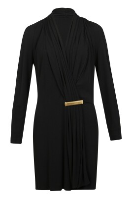 short-draped-dress-with-gold-plated-v-neck
