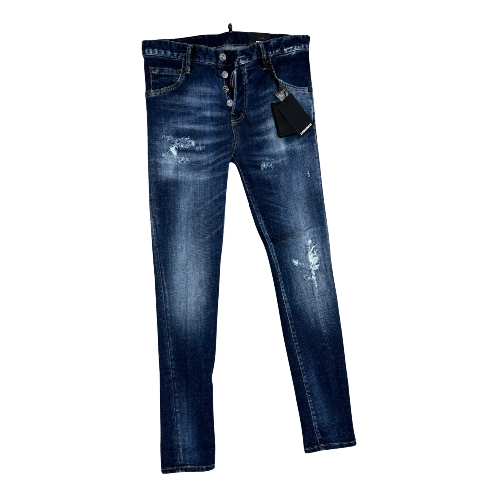 Dsquared2 Stijlvolle Jeans voor Mannen Blue Heren