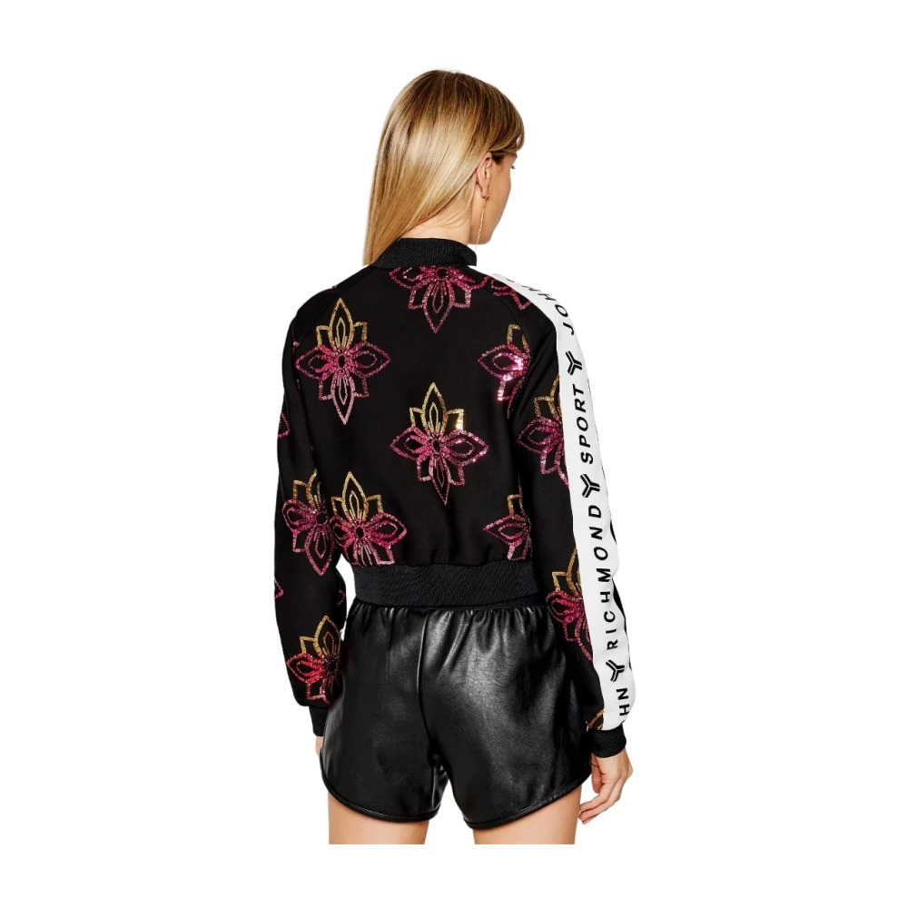 John Richmond Zip Hoodie Black Dames