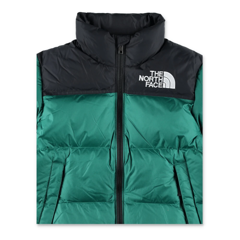 The North Face Retro Nuptse Donsjack Groen Zwart Green Heren