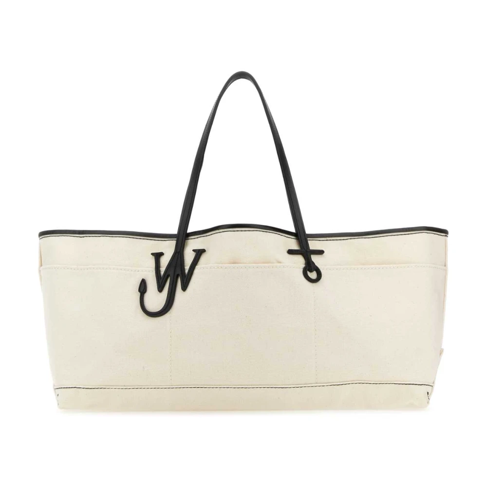 JW Anderson Anchor Stretch Canvas Tote Bag Beige Dames