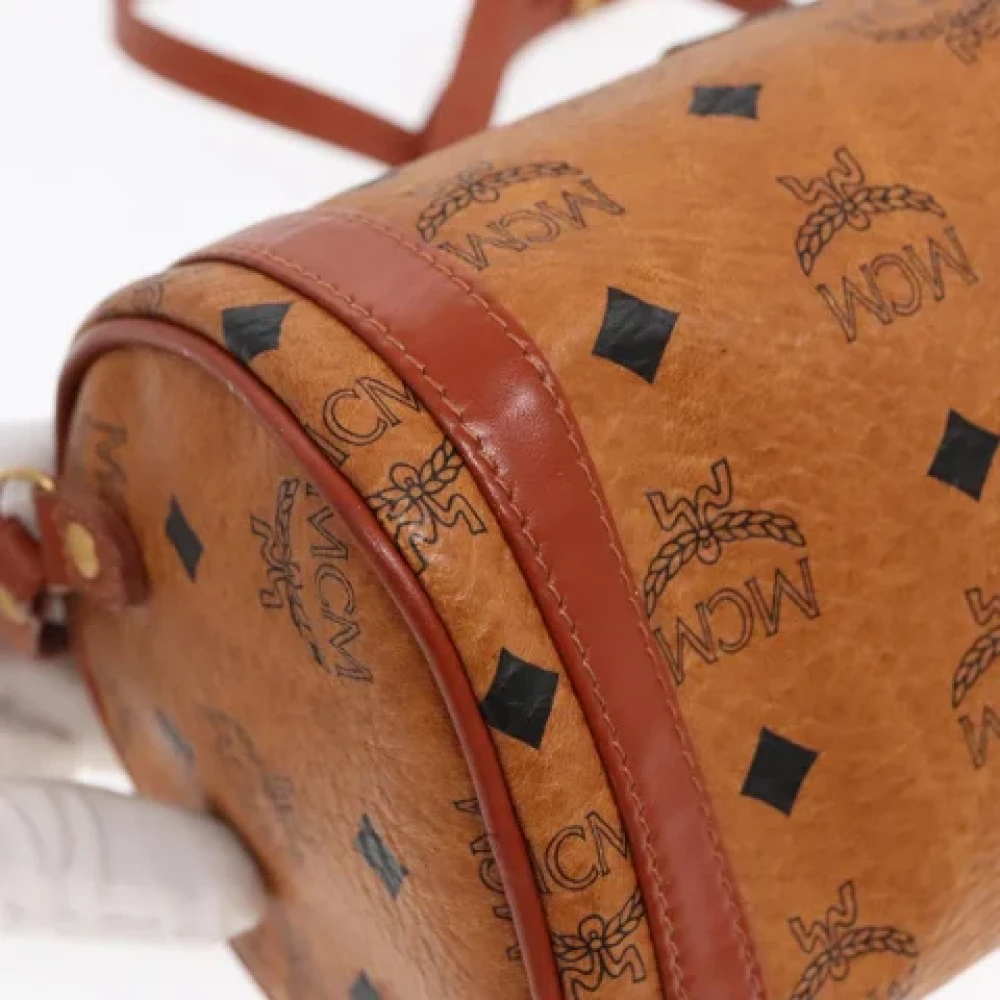 MCM Pre-owned Canvas shoulder-bags Brown Dames