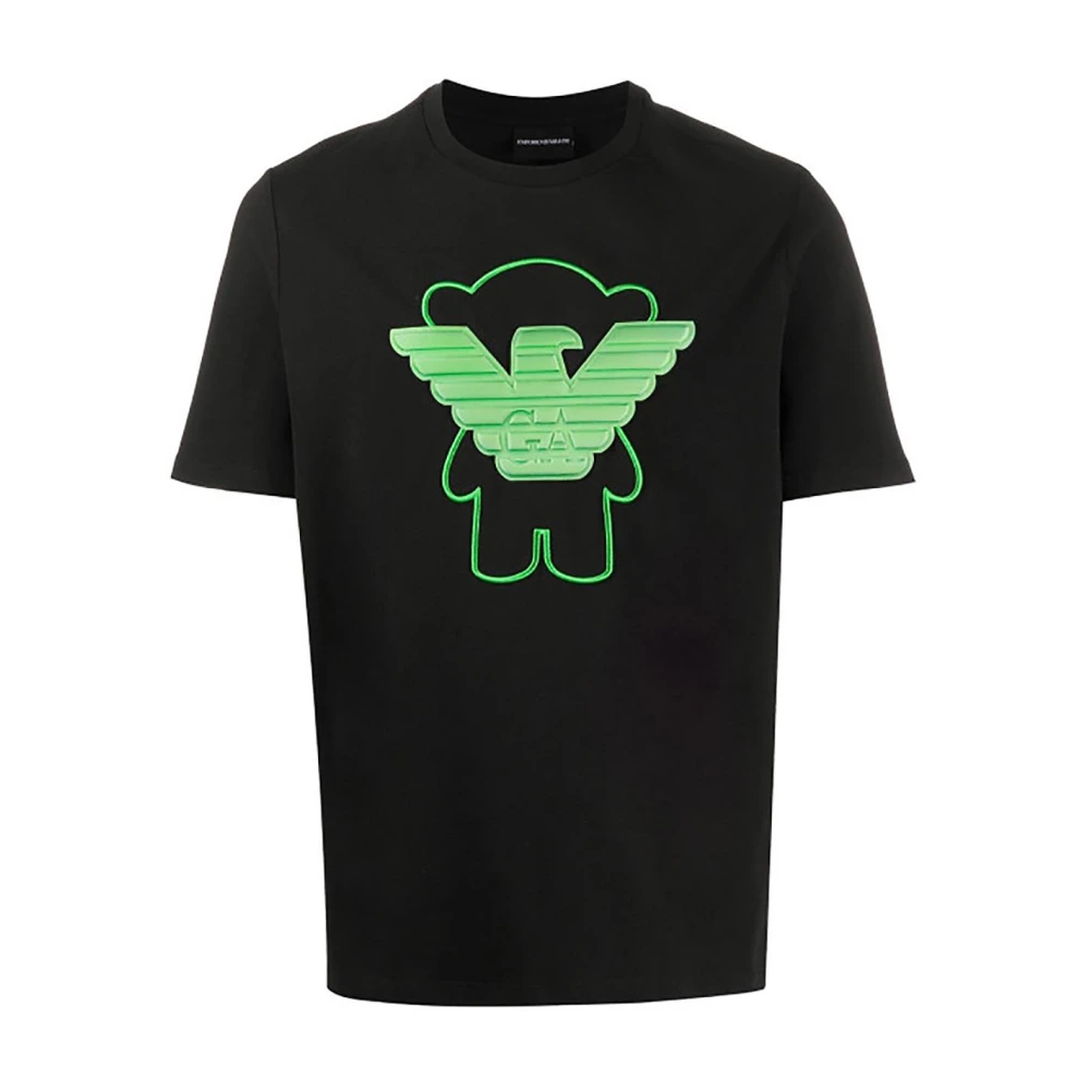 Emporio Armani Hombre Negro Camisetas, Talla: L