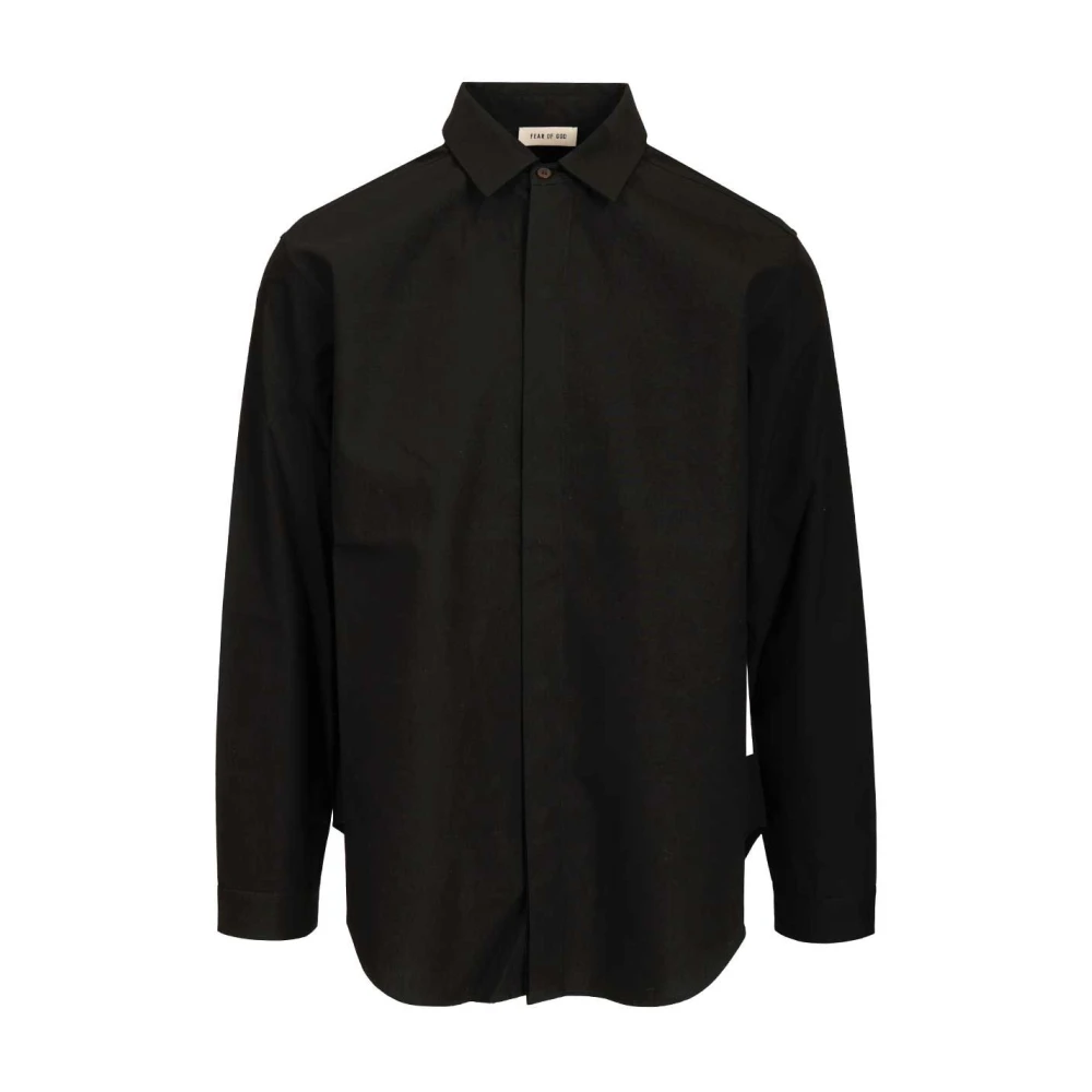 Fear Of God Black Casual Shirts, Male, L, Classic Shirt