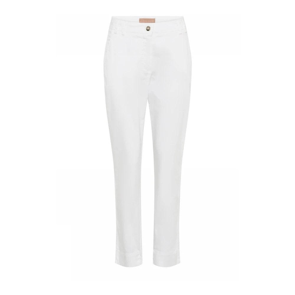 Gustav Women's White Chinos,, Classic Chino Trousers 2XL