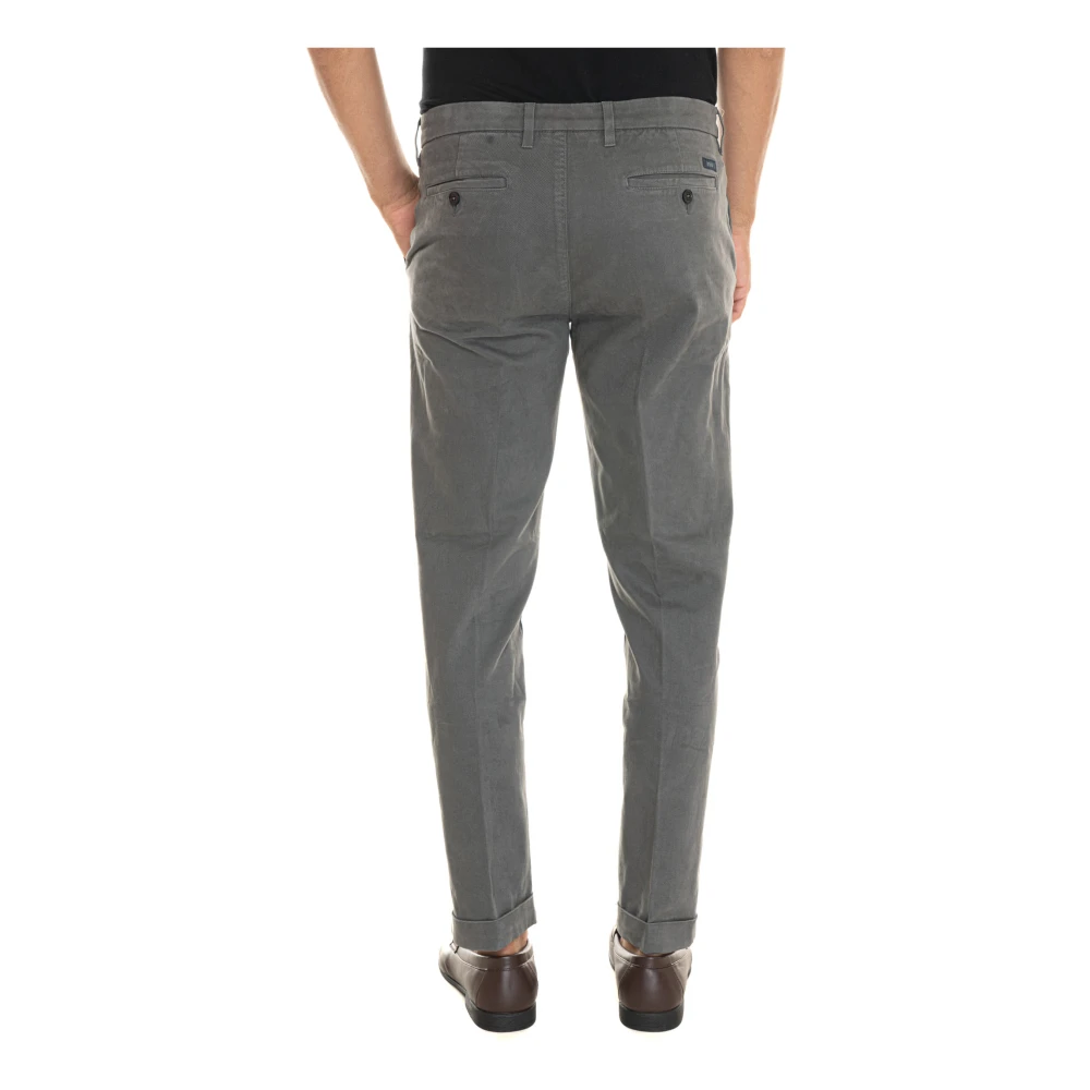 Fay Oprolzoom Chino Broek Gray Heren