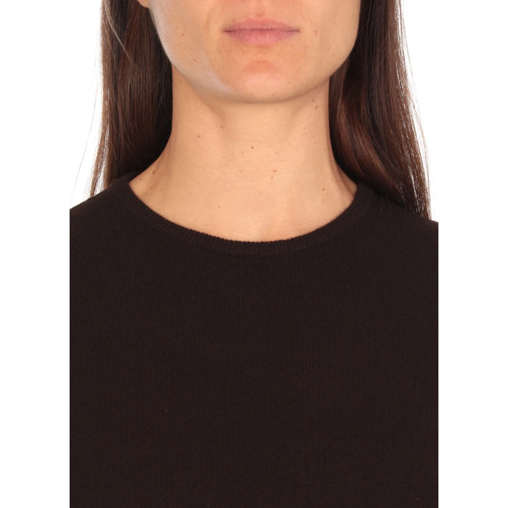 Maison Margiela Zwarte Gebreide Wollen Trui Black Dames