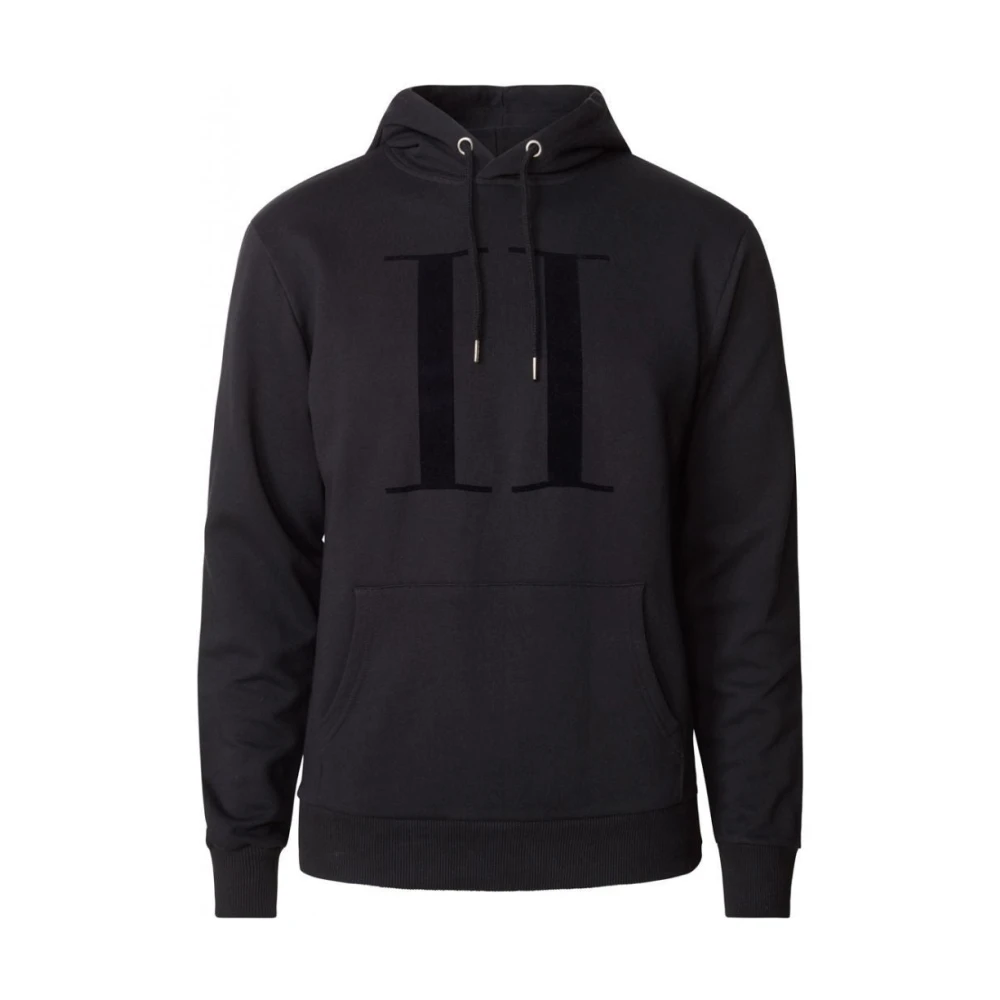 Les Deux Encore Zwarte Katoenen Hoodie Black Heren
