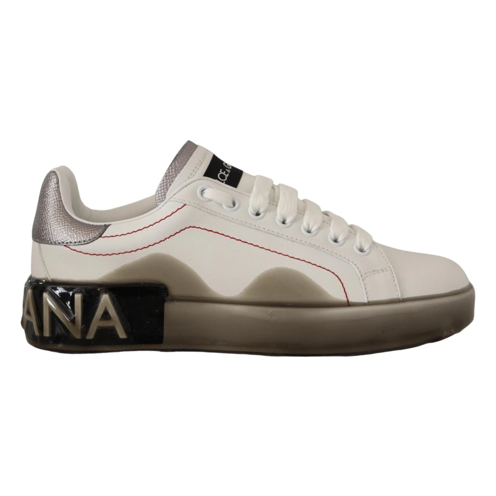 Dolce & Gabbana Women's White Iconic Leather Sneakers For Fashion-Forward