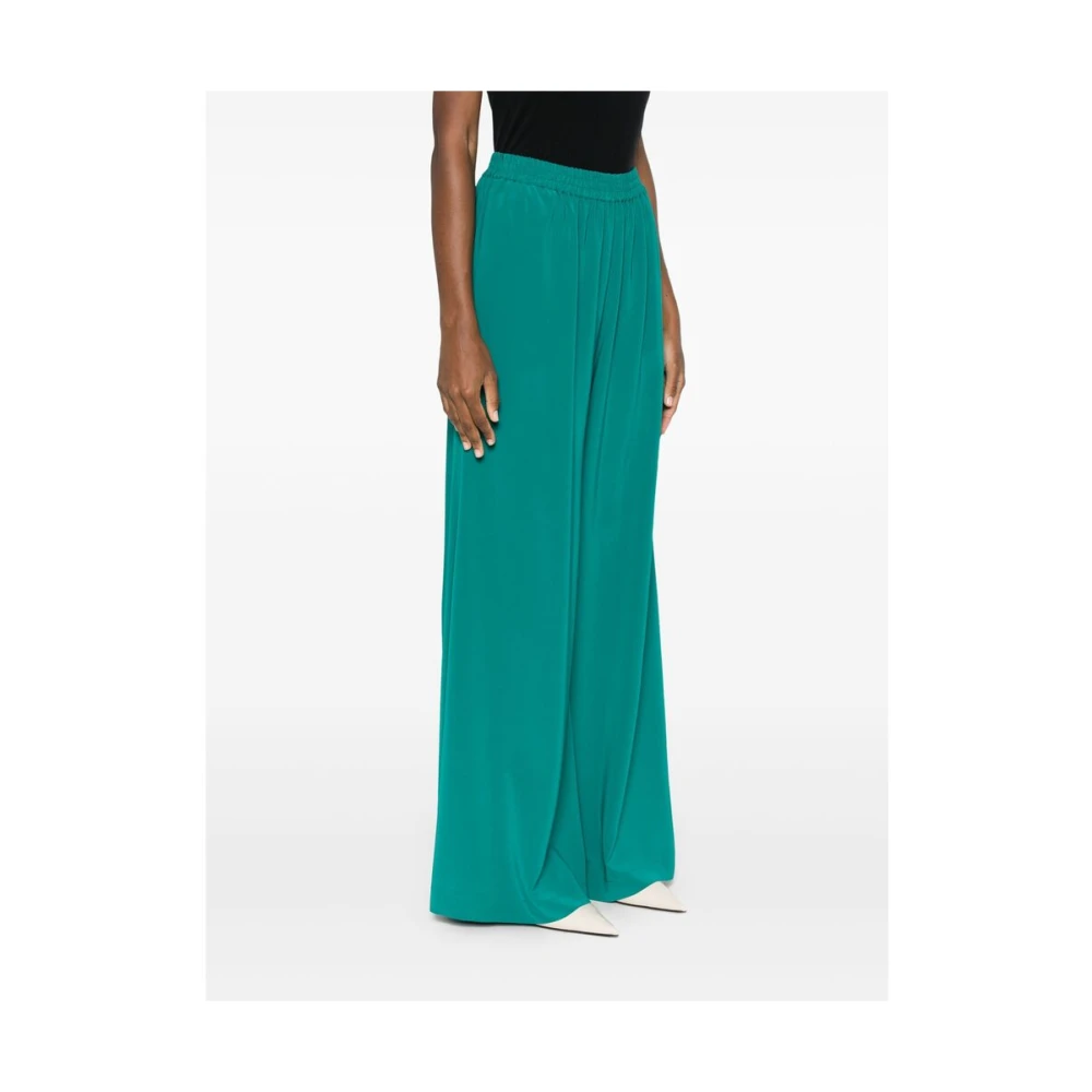 Gianluca Capannolo Elastische taille Aqua Groene broek Green Dames