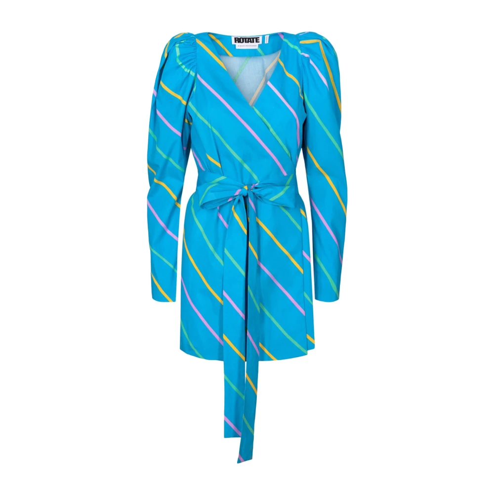 Rotate Birger Christensen Bridget Wrap Dress Blue Dames