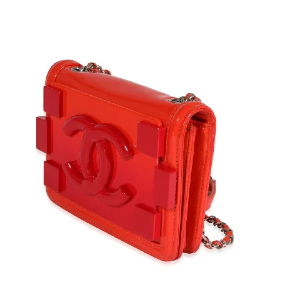 Chanel Vintage Pre-owned Leather crossbody-bags Red Dames