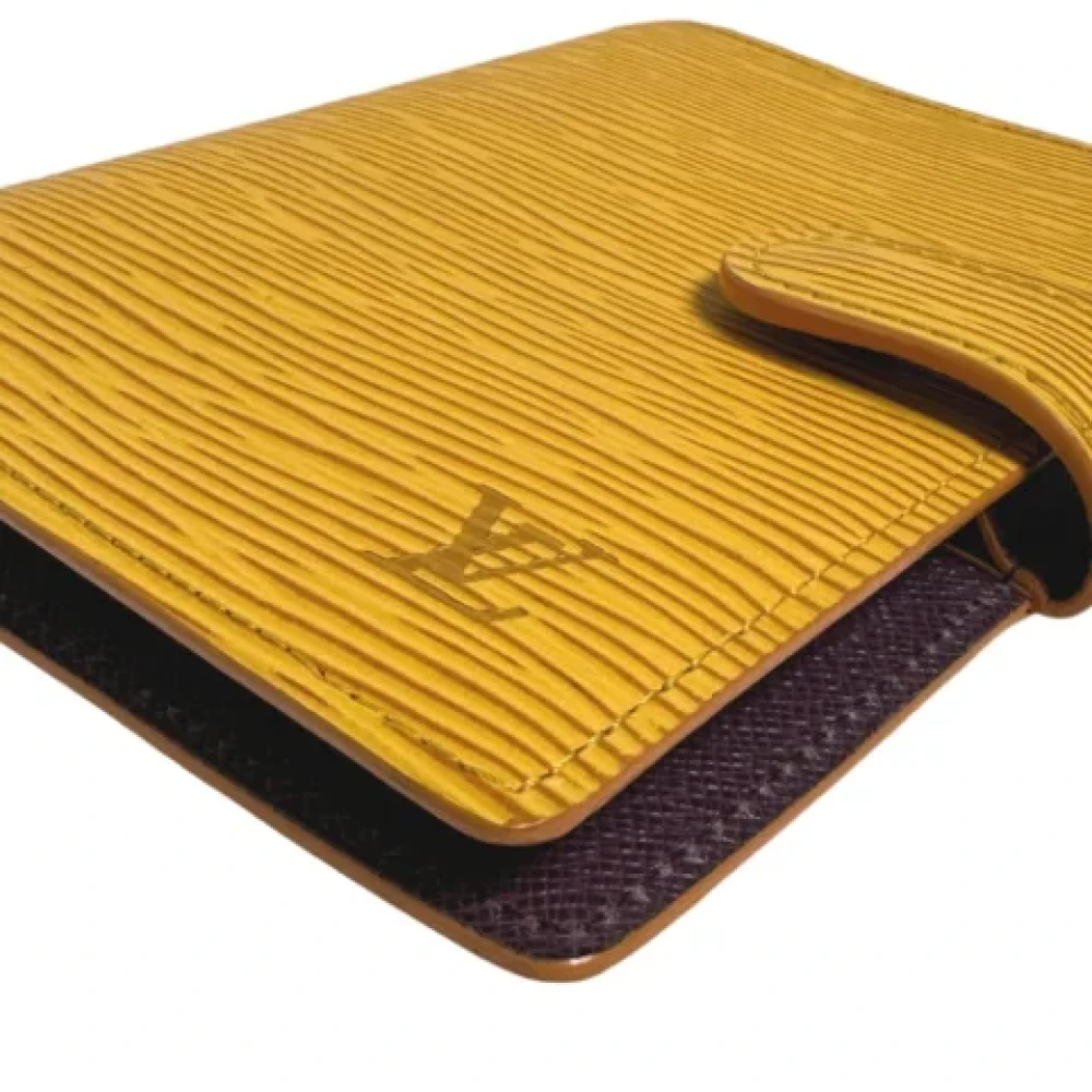 Louis Vuitton Vintage Pre-owned Leather home-office Yellow Dames
