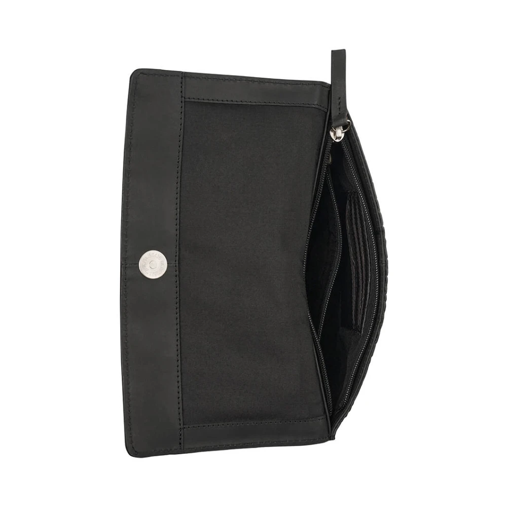 Burkely Klassieke Leren Tas Black Dames
