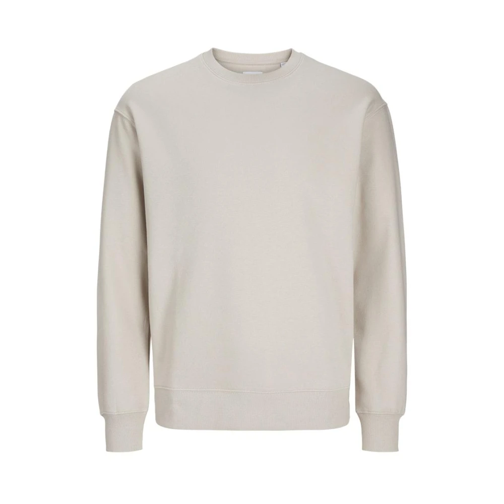 jack & jones Essentials Jjestar Basic Sweat Crew Neck Beige Heren