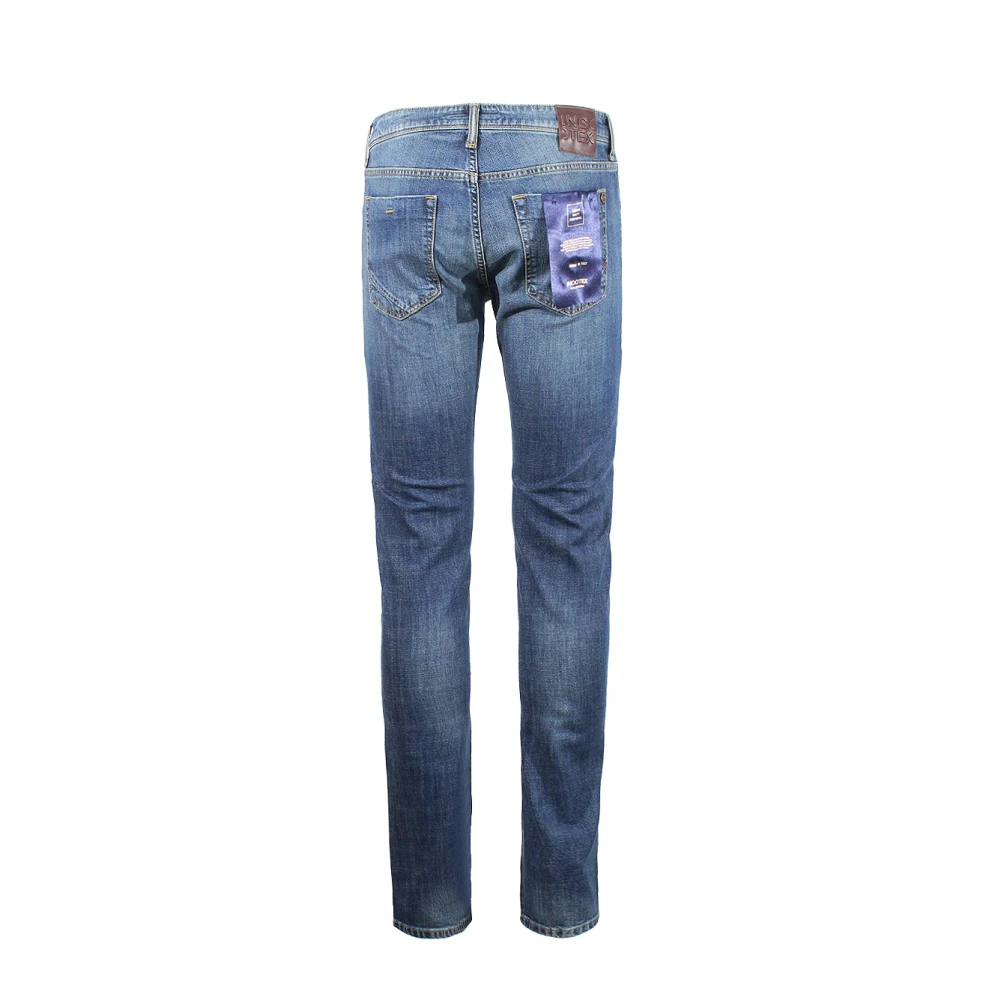 Incotex Blauwe Divisie Slim Fit Jeans Blue Heren