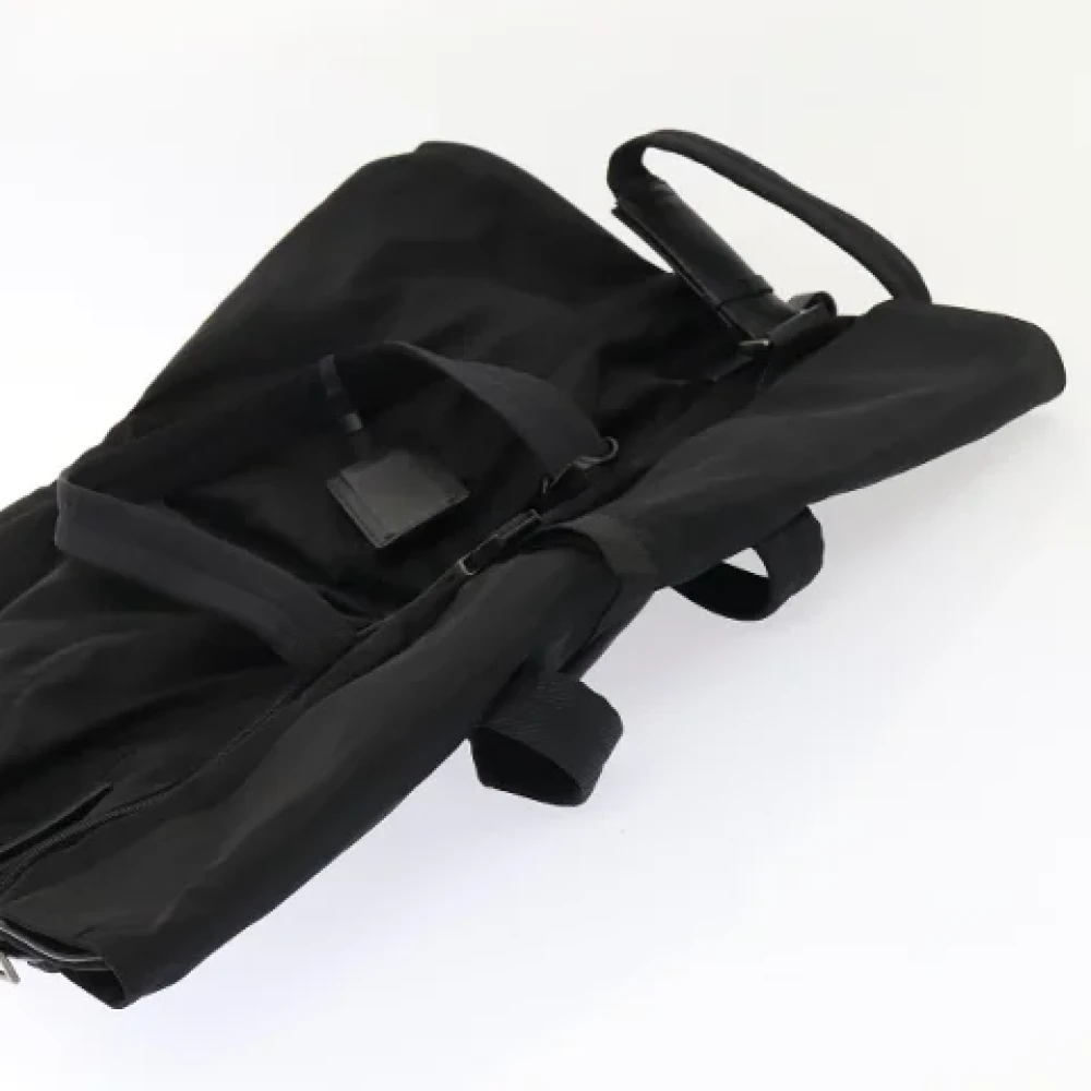 Prada Vintage Pre-owned Leather travel-bags Black Dames