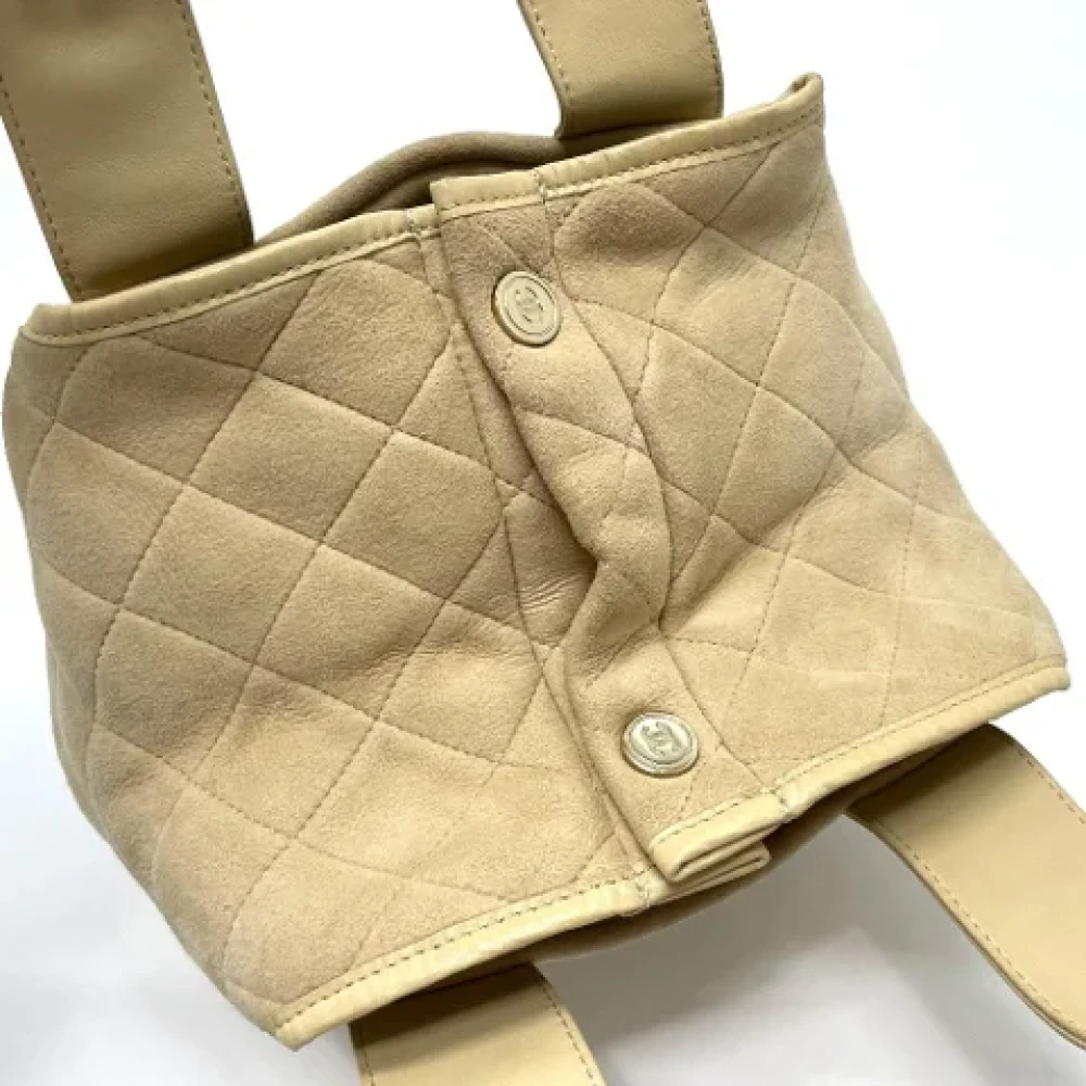 Chanel Vintage Pre-owned Fabric chanel-bags Brown Dames