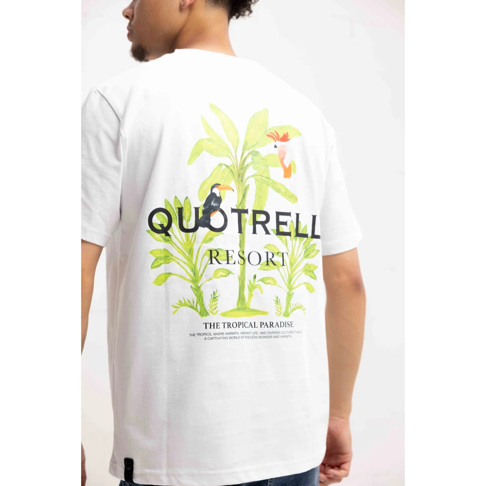 Quotrell Tropics T-Shirt Wit Heren White Heren