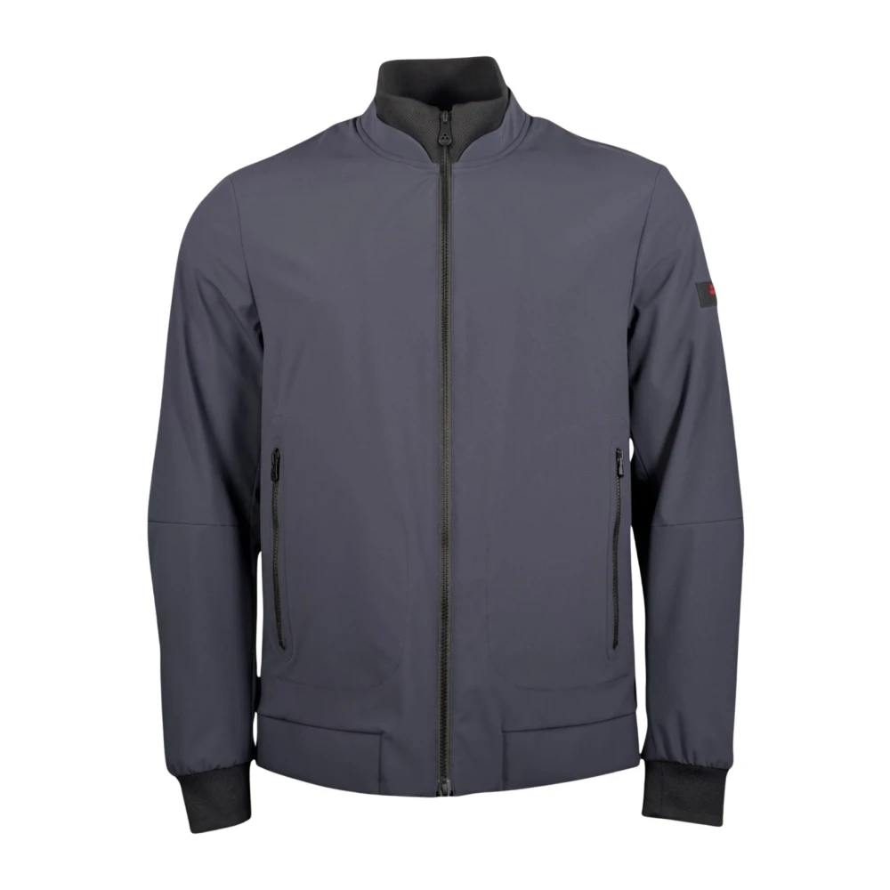 Peuterey Men's Blue Light Jackets, L, Bofin Srt 01 Bomber Jacket