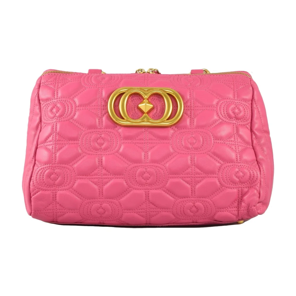 La Carrie Leren Schoudertas Pink Dames