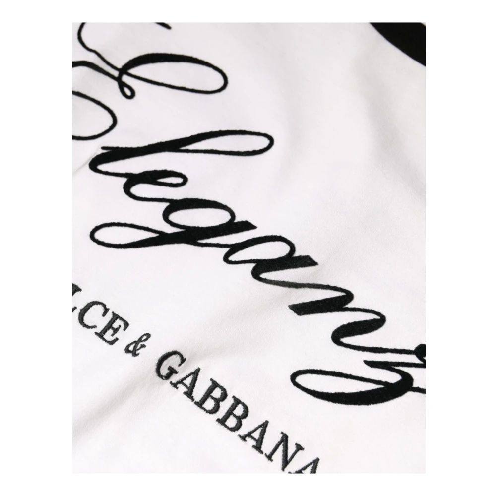 Dolce & Gabbana Eleganza Print Katoenen T-shirt Vrouwen White Dames