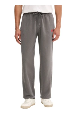 Plizzy Drawstring Logo Track Pants