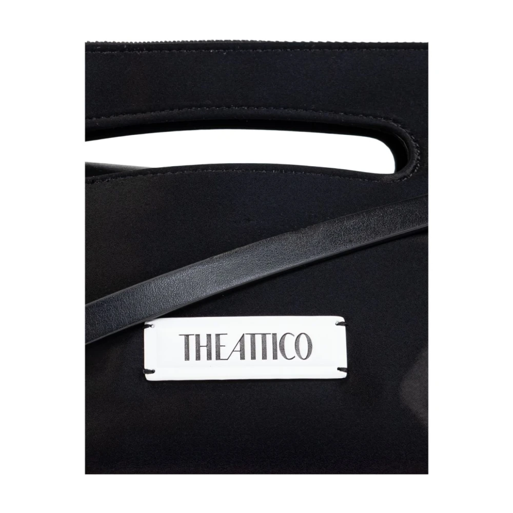 The Attico Zwarte Top Hand Schoudertas Black Dames