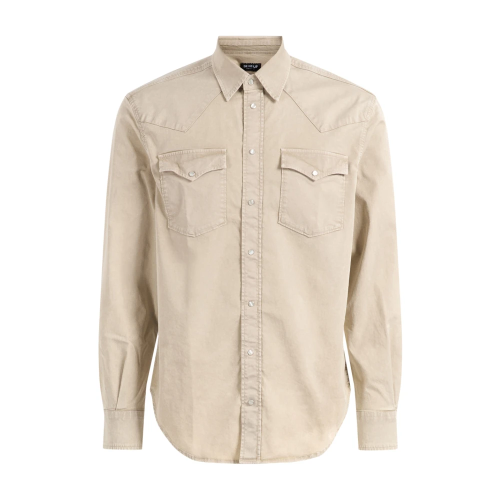 Dondup Herren Beige Shirts, Mgröße: