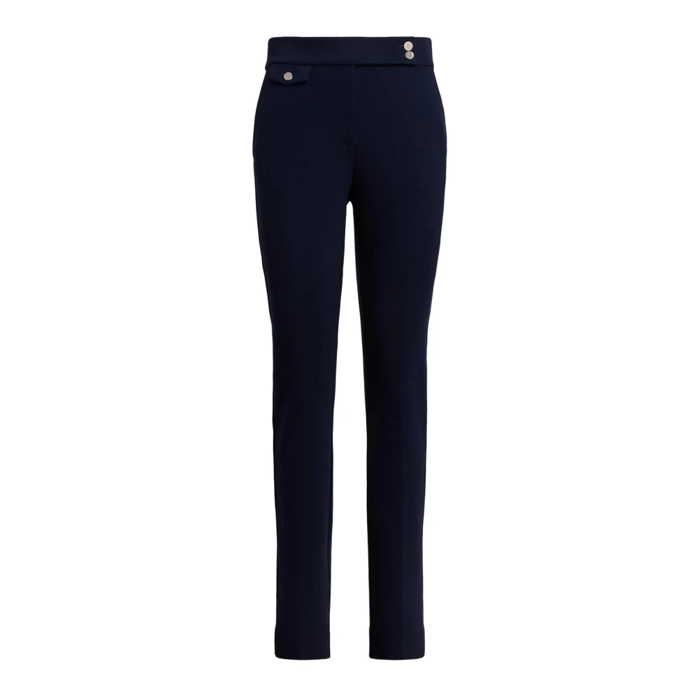 Ralph Lauren Women's Blue Slim-Fit Trousers