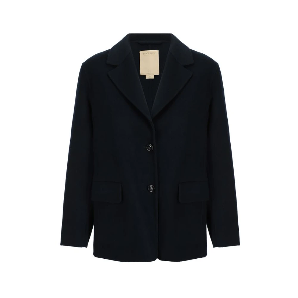 Woolrich Wollen Blazer Jas Black Dames
