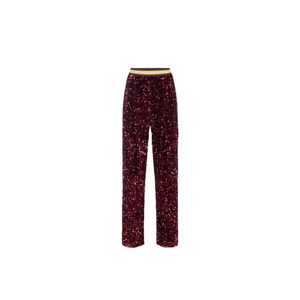 Elisabetta Franchi Stijlvolle Broek voor Vrouwen Red Dames