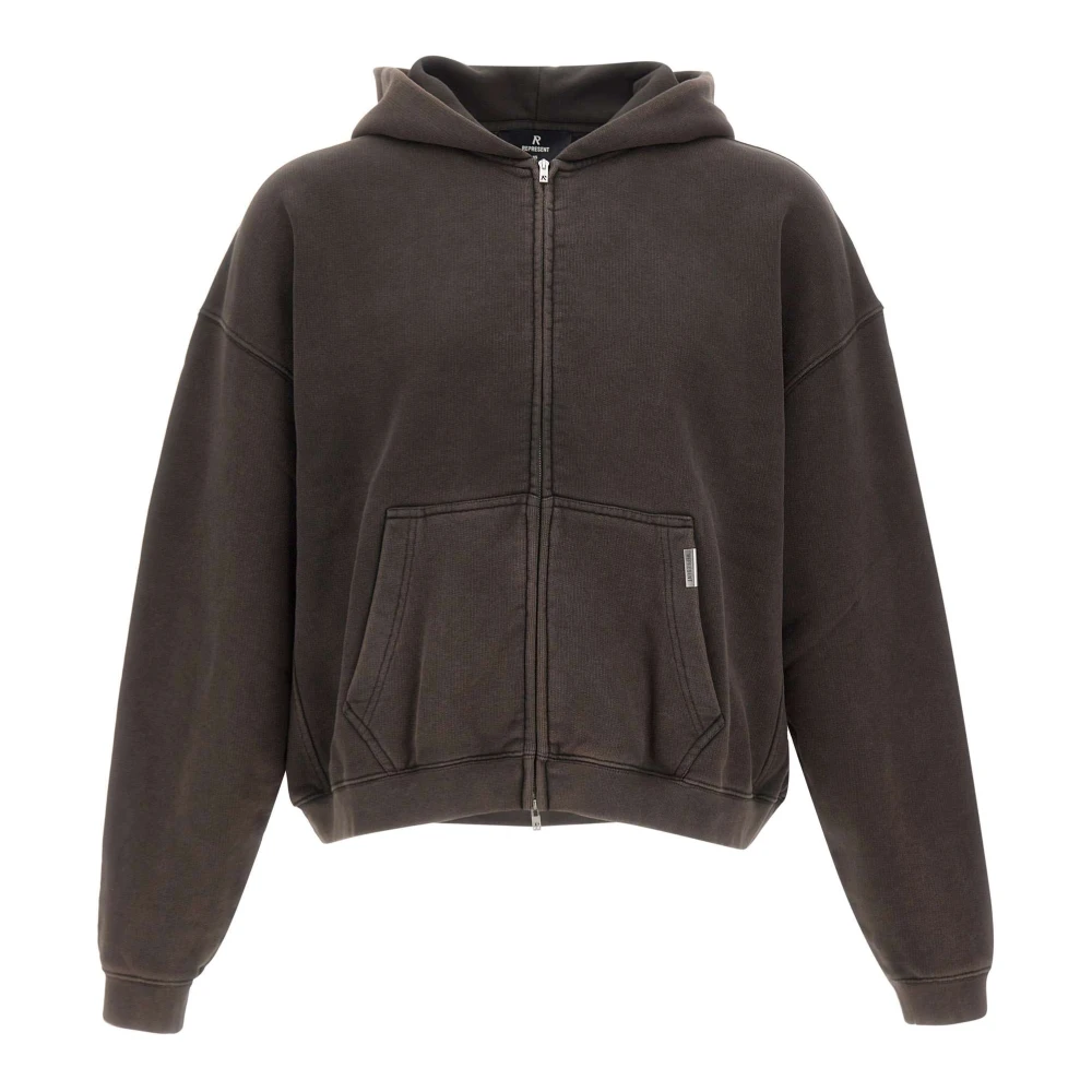 Represent Mannelijk Bruin Hoodies & Sweatvesten Heren, L, Zip-Throughs
