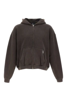 Initial Boxy Zip Through Hoodie