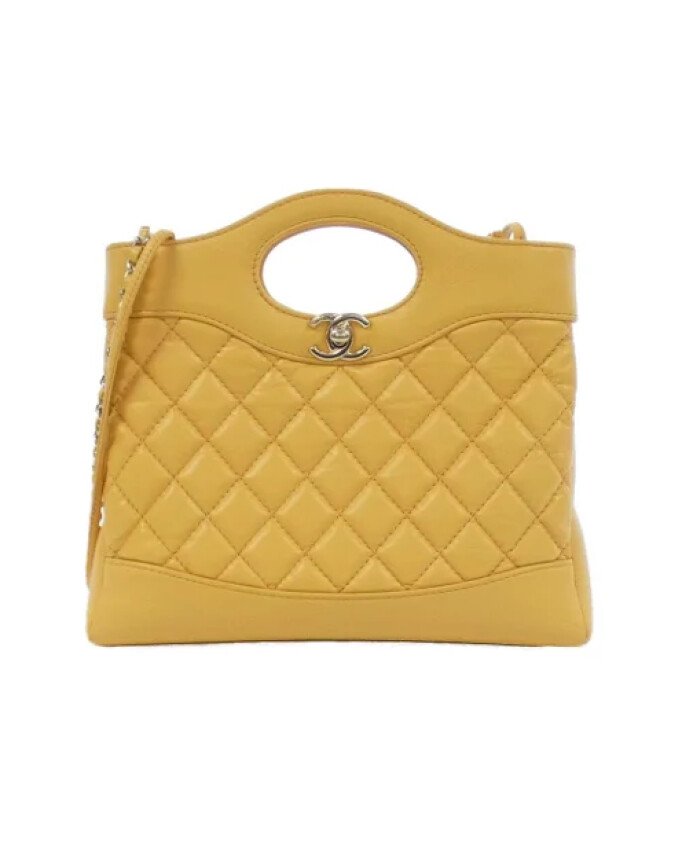 pre-owned-cuir-sacs-chanel