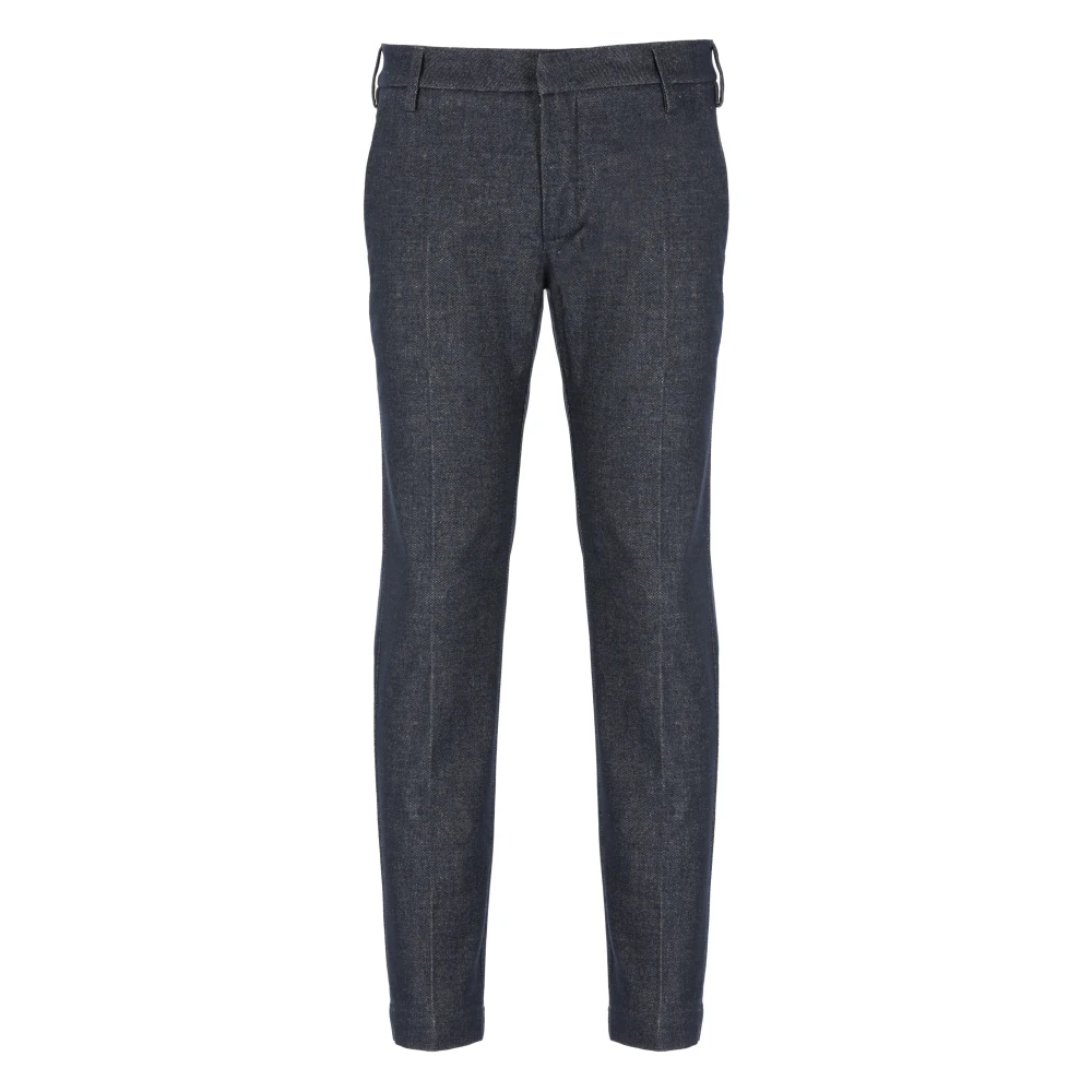 Entre amis Blauwe Katoenmix Broek voor Mannen Blue Heren