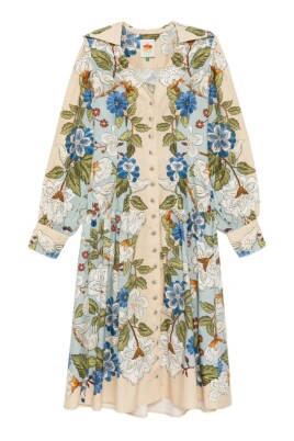 farm rio black palermo puff sleeve mini dress Farm Rio Women's Superbloom Tapestry Puff Sleeve Mini Dress – Saint Bernard main image 0